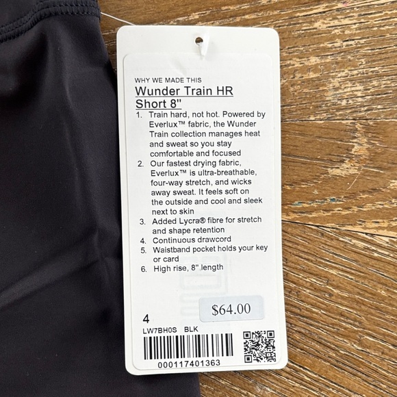 Lululemon Black Wunder Train 8 Inch Shorts - Picture 8 of 11